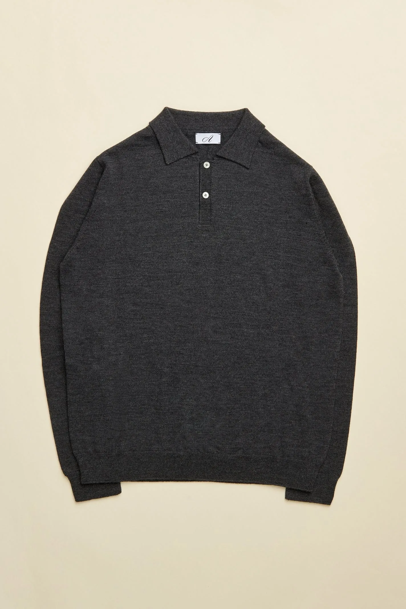 Johnny Fine Merino Long-Sleeve Polo