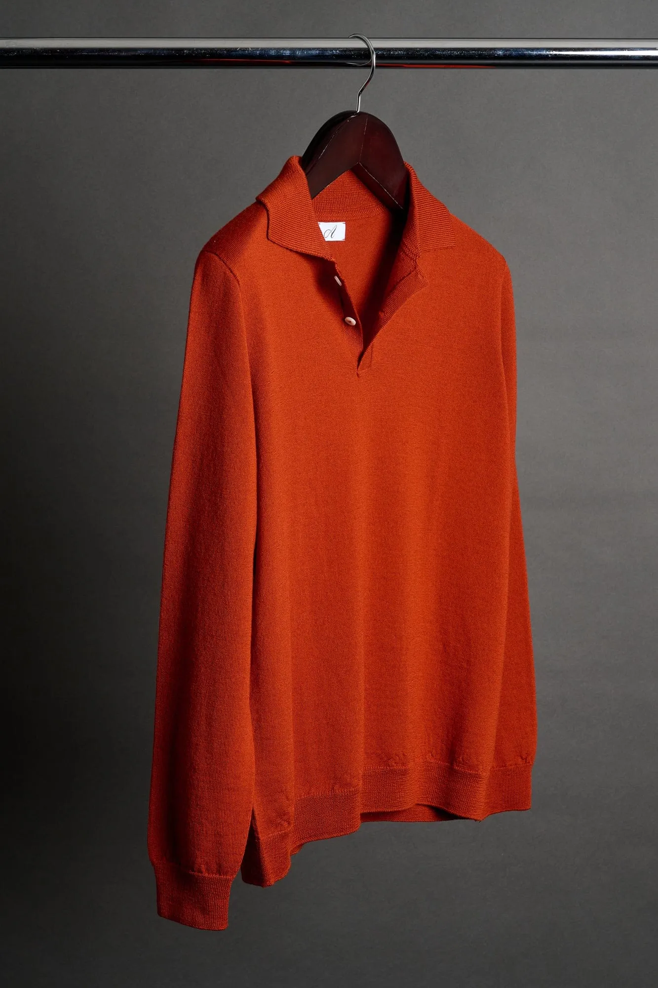 Johnny Fine Merino Long-Sleeve Polo