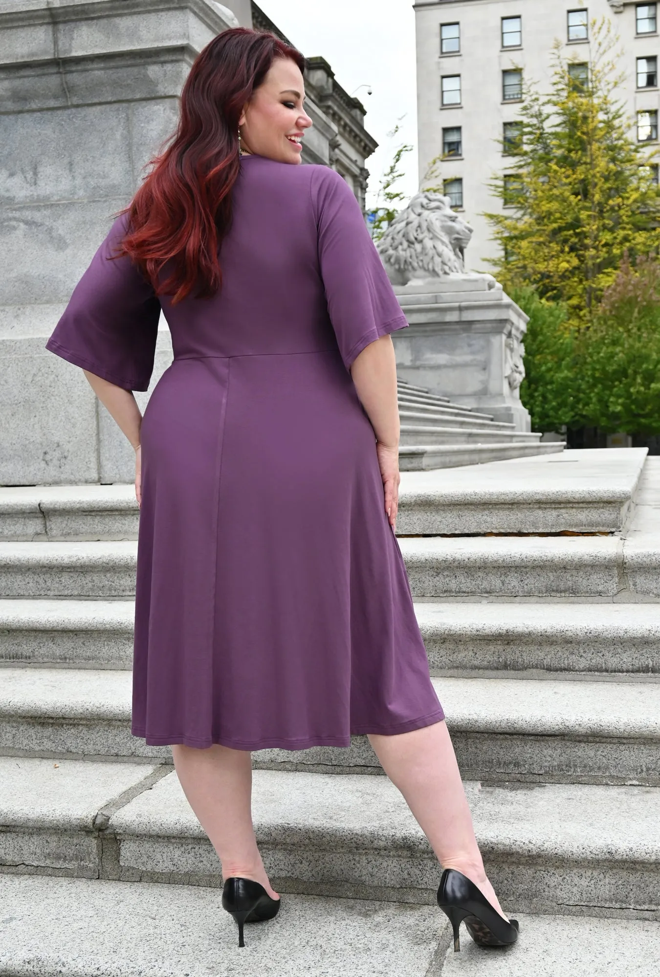 Joy Dress - Mauve Bamboo