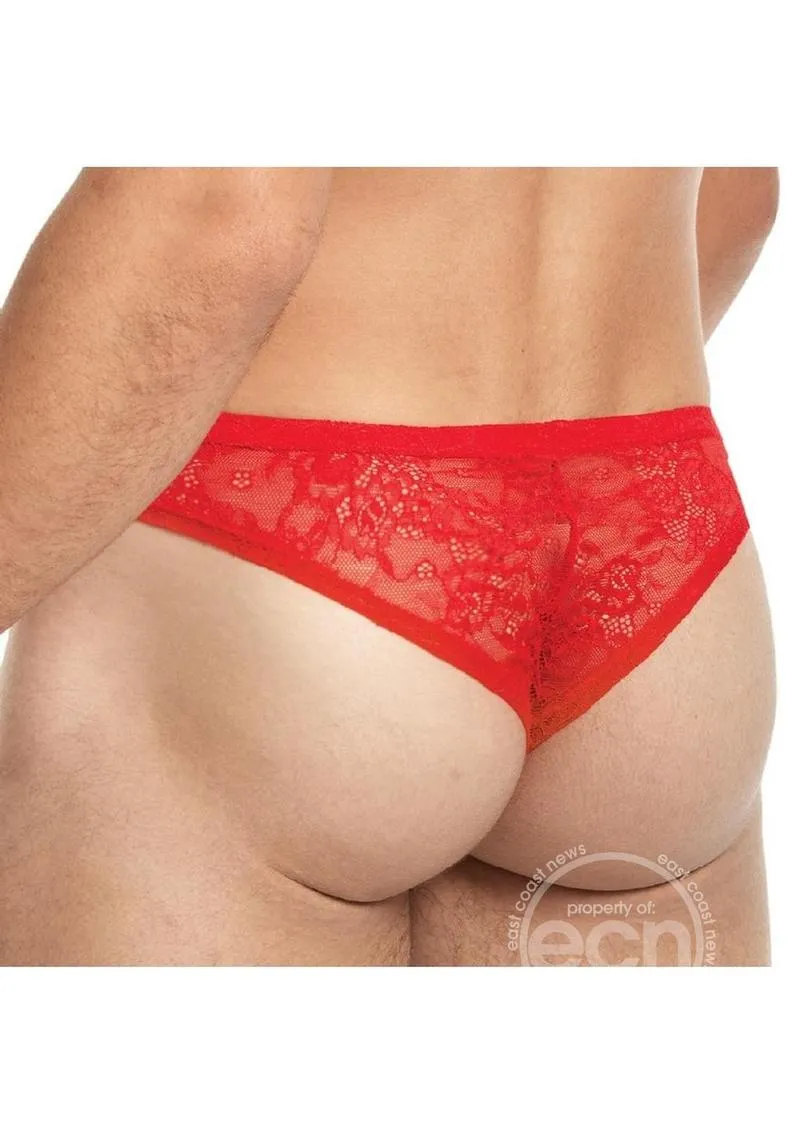 Lace King Lace Bikini Red