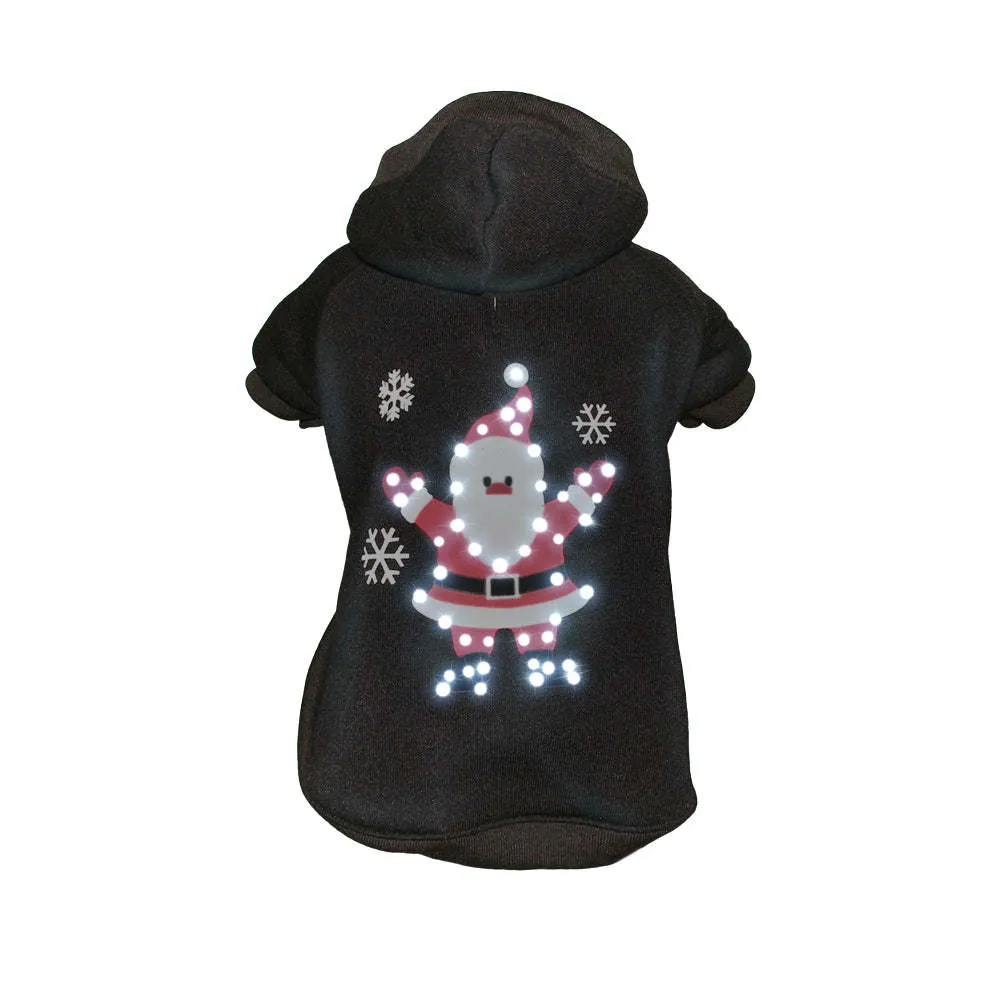 LED Santa Hooded Sweater Fashion