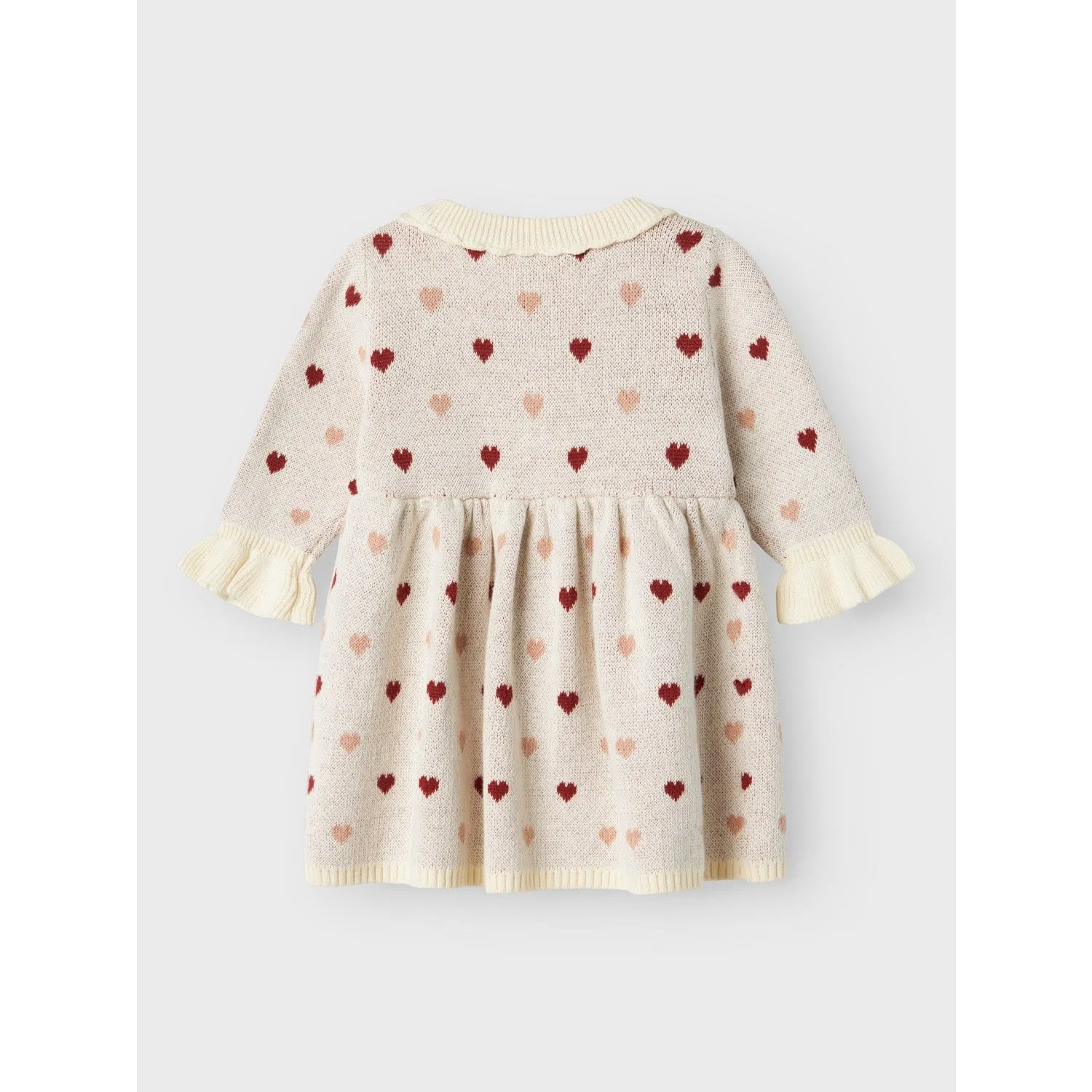 Lil'Atelier Turtledove Saran Knit Dress Heart