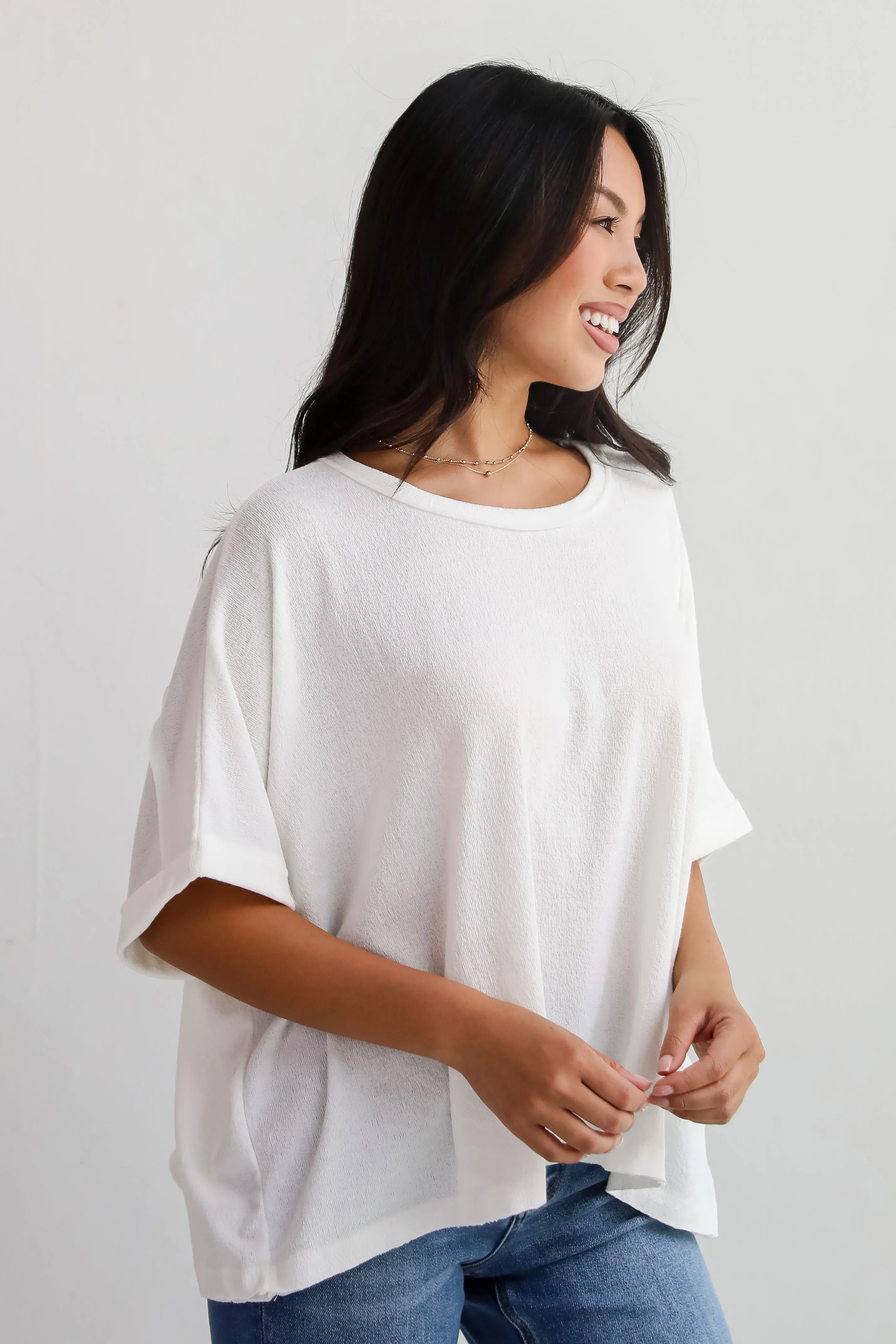 Madison Short Sleeve Knit Top