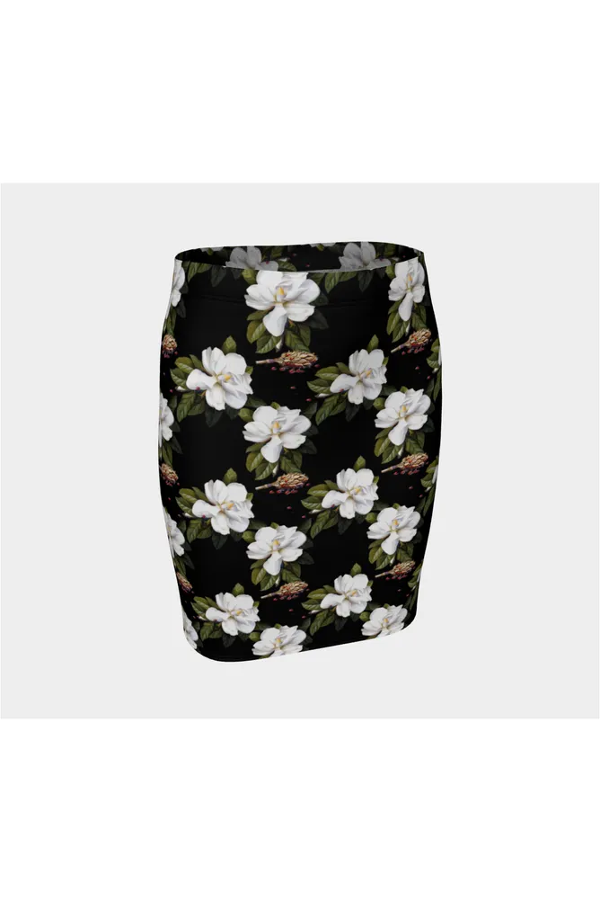 Magnolia Midnight Fitted Skirt