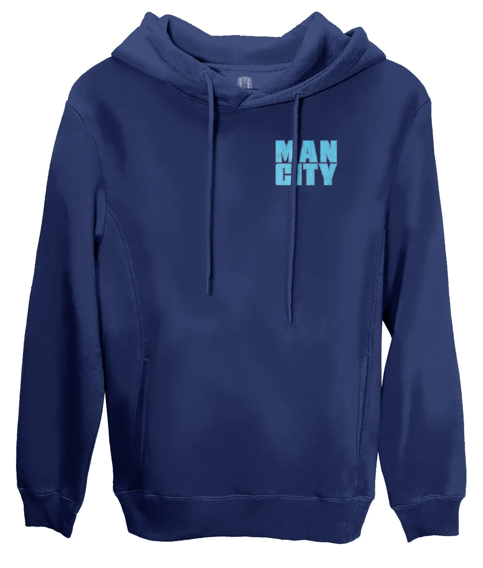 Manchester City FC Wordmark Fleece Pullover Hoodie - Navy