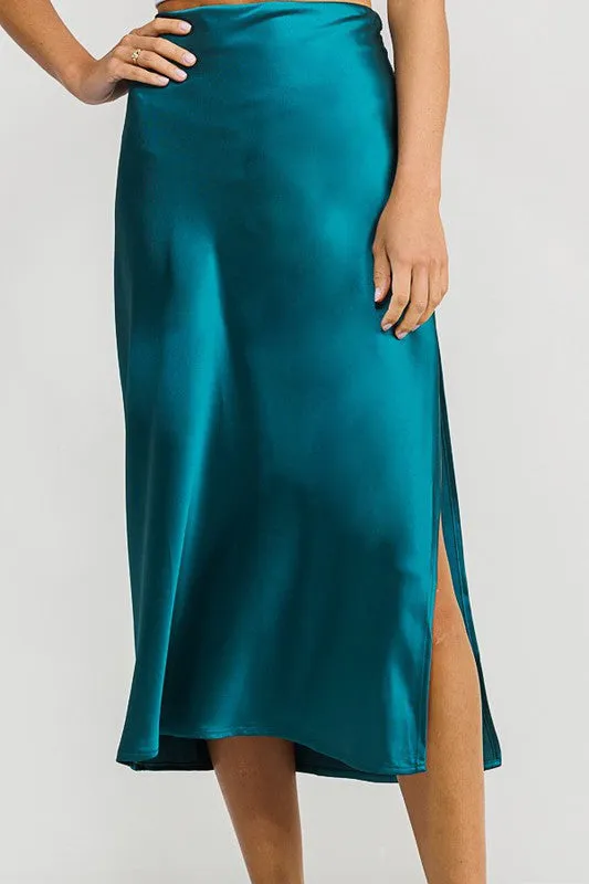 MELINDA SATIN SKIRT