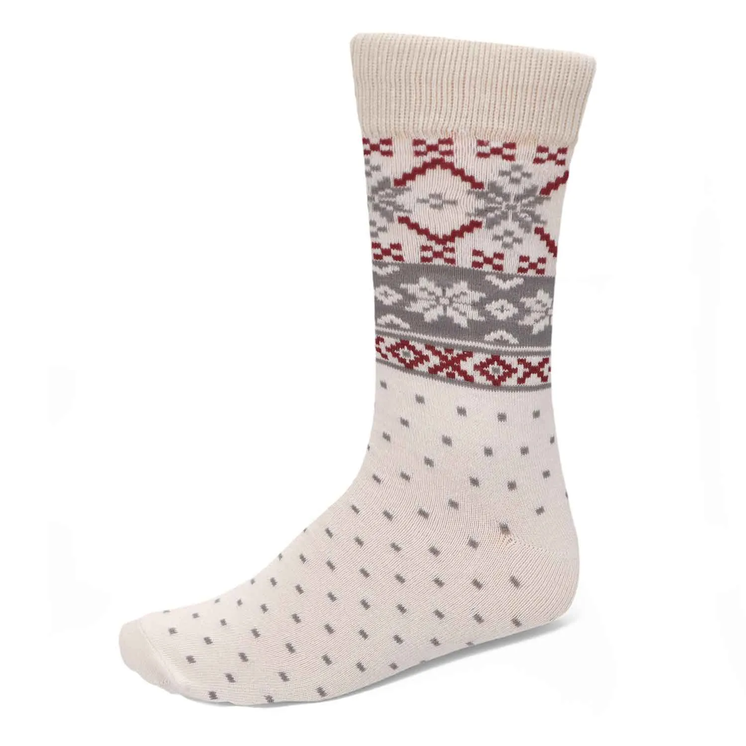 Men's Fair Isle Dotted Socks