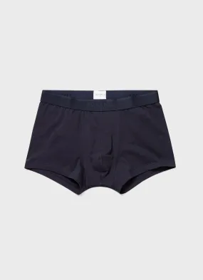 Men's Stretch Cotton Trunks in Navy