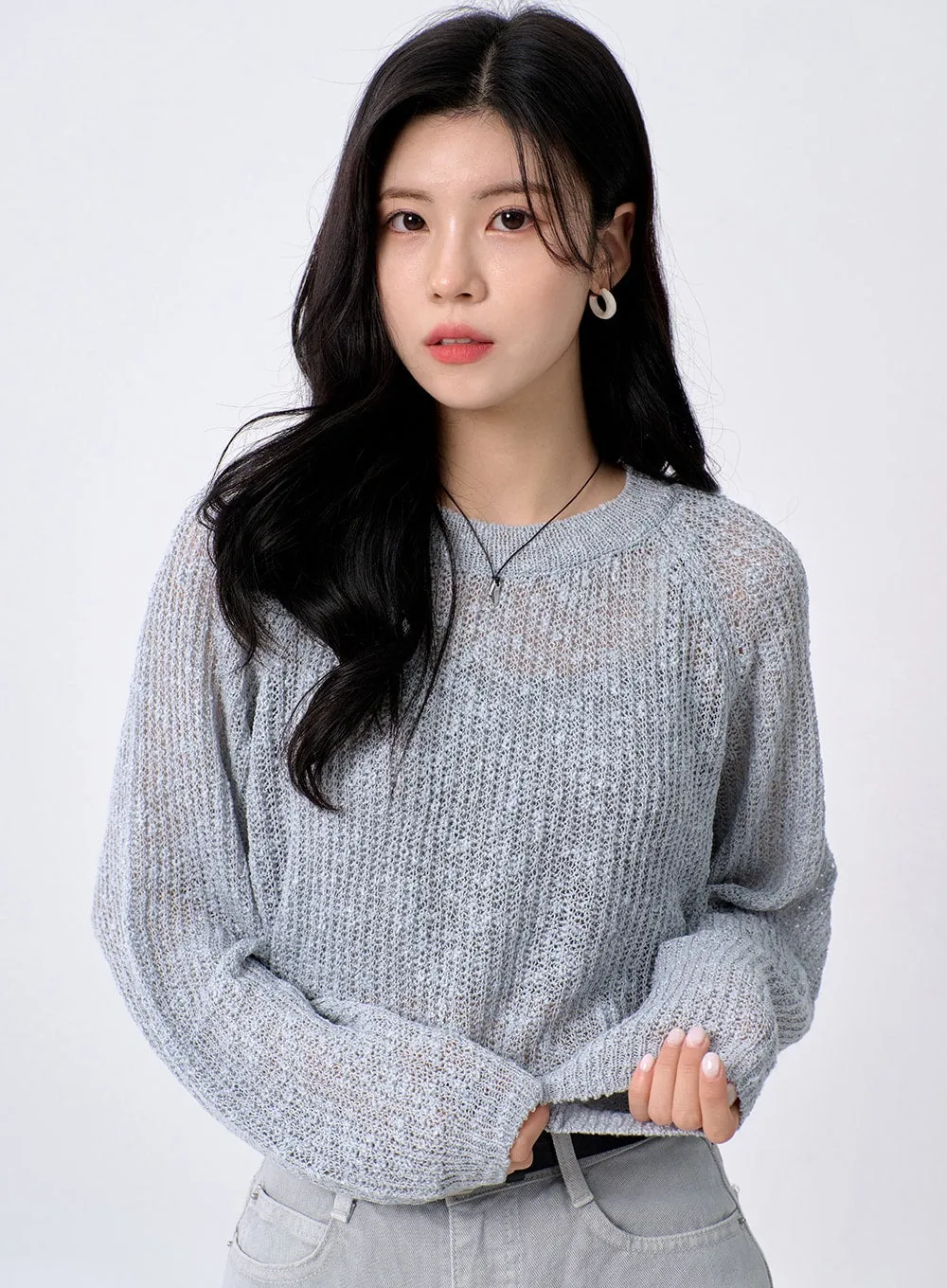 Mesh Sweater OA304