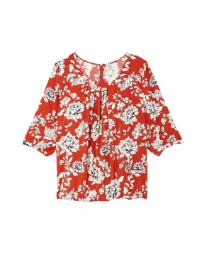 Mykki Blouse | Red / Ivory