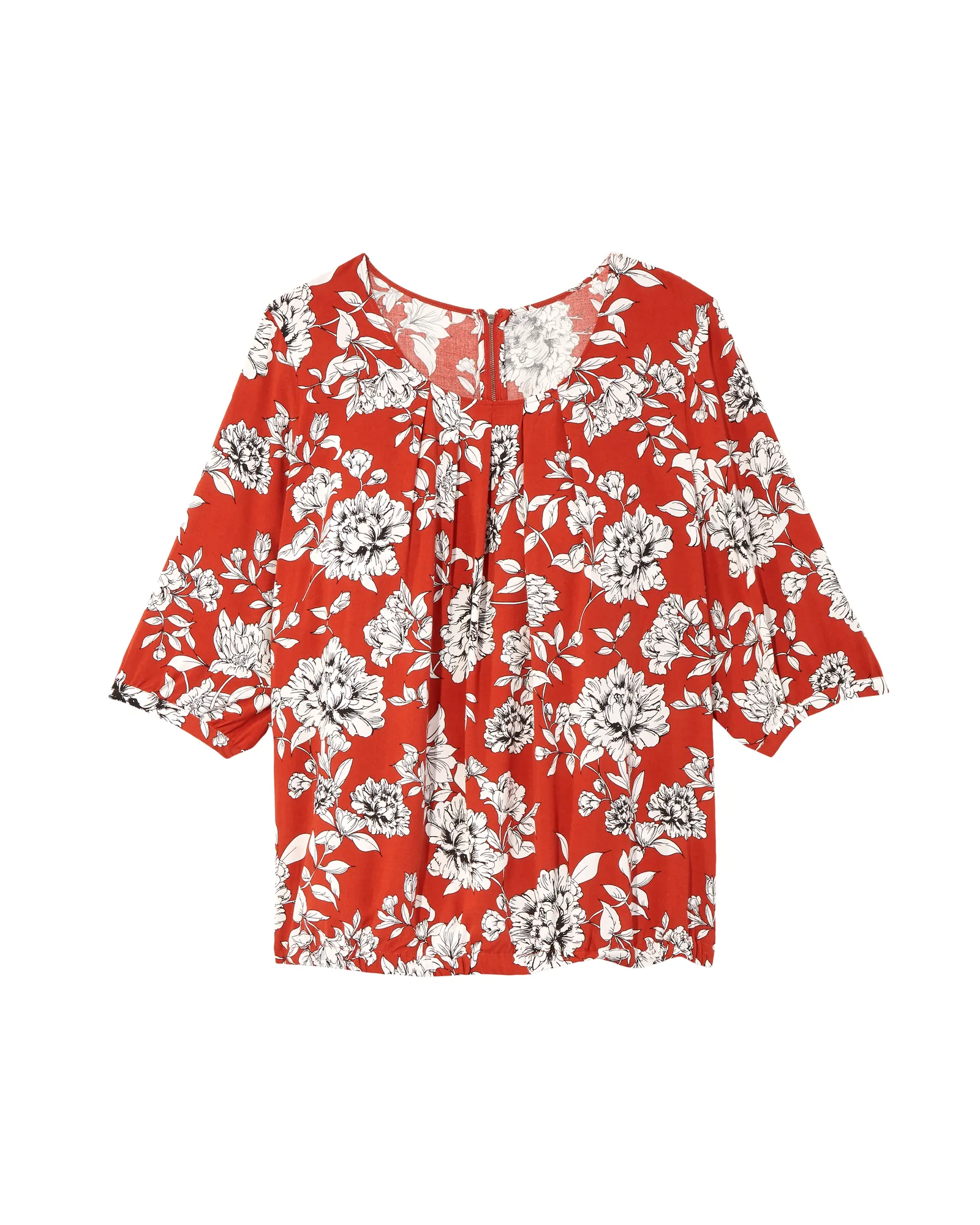 Mykki Blouse | Red / Ivory