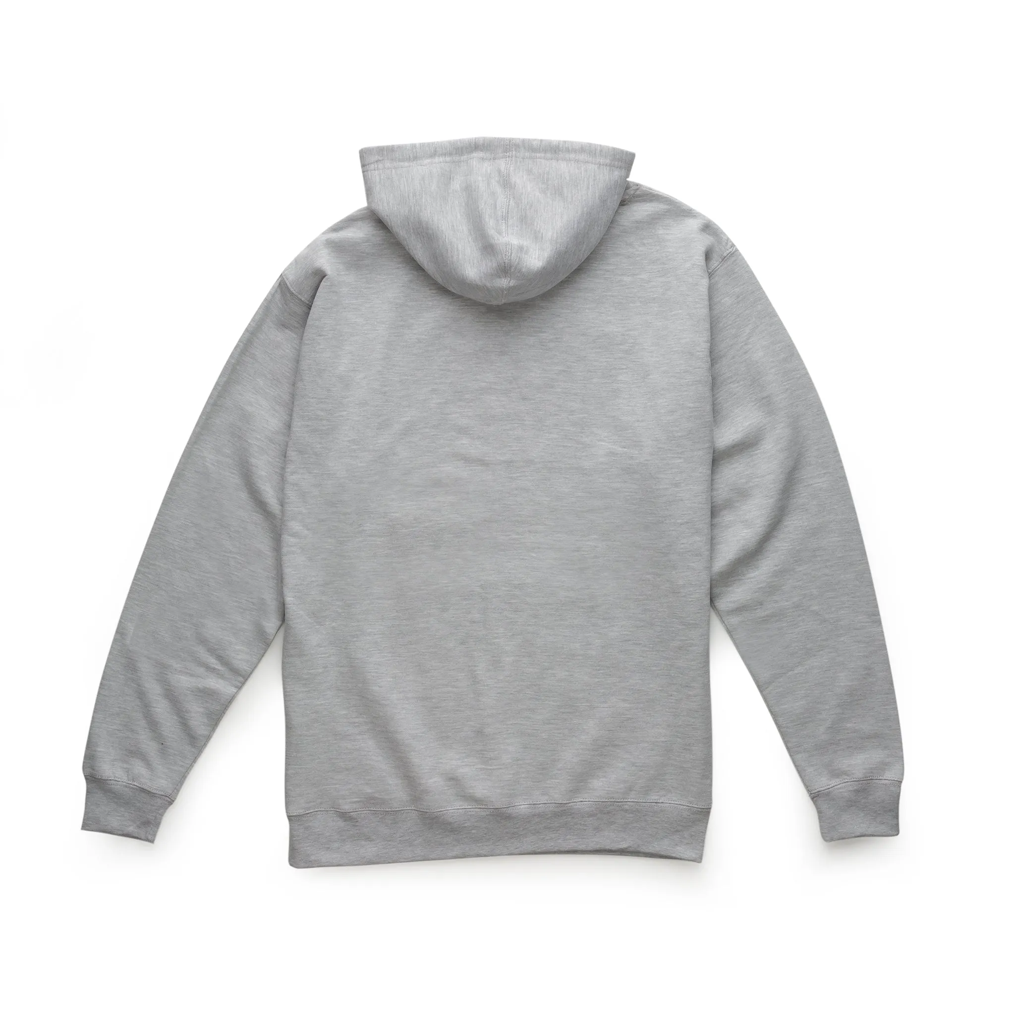 Neon Script Fleece Pullover Hoodie - Heather Grey