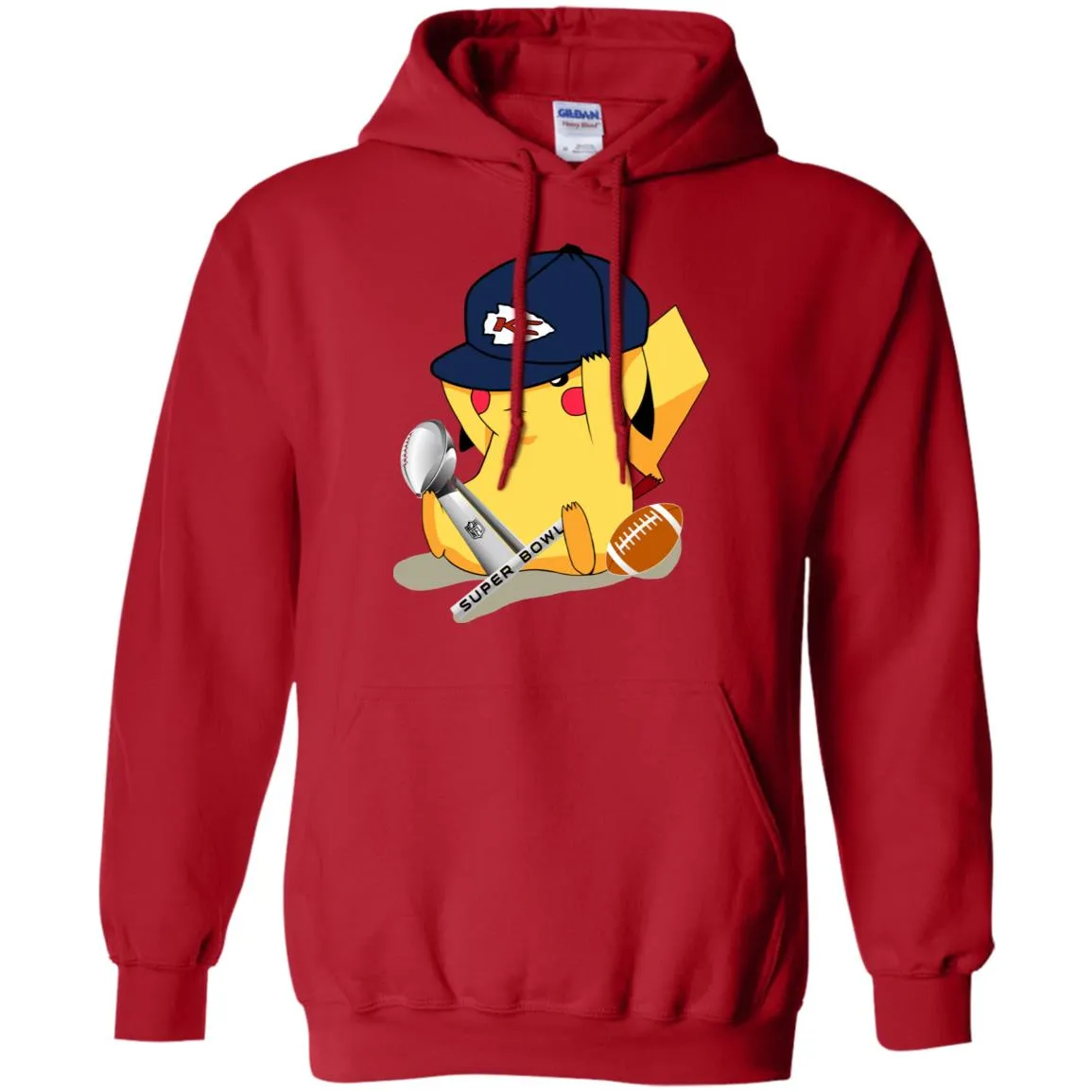 Nfl – Kansas City Chiefs Pikachu Super Bowl 2019 Football Pullover Hoodie Sweatshirt