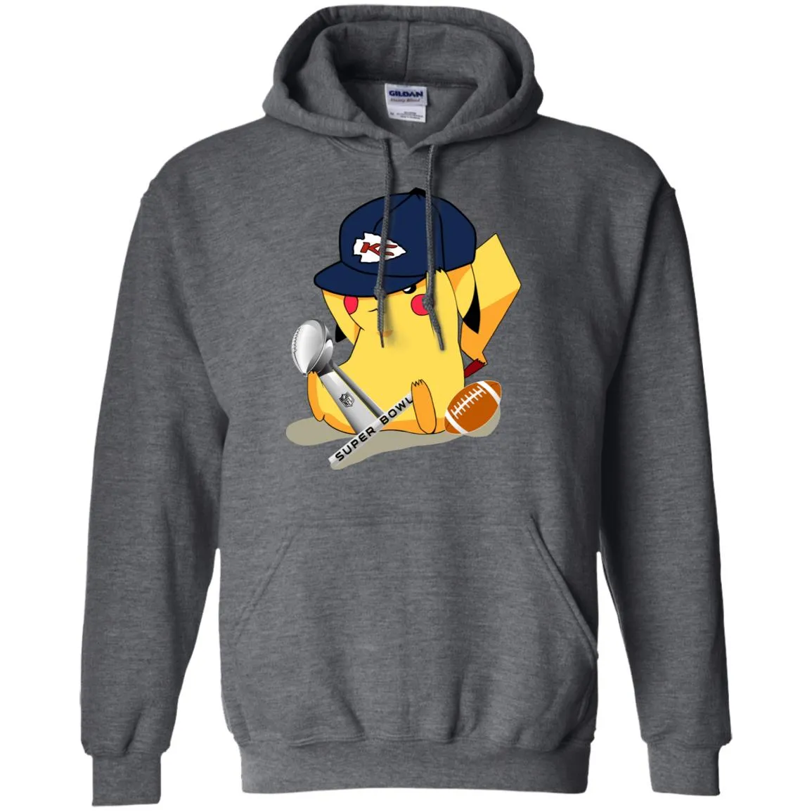 Nfl – Kansas City Chiefs Pikachu Super Bowl 2019 Football Pullover Hoodie Sweatshirt