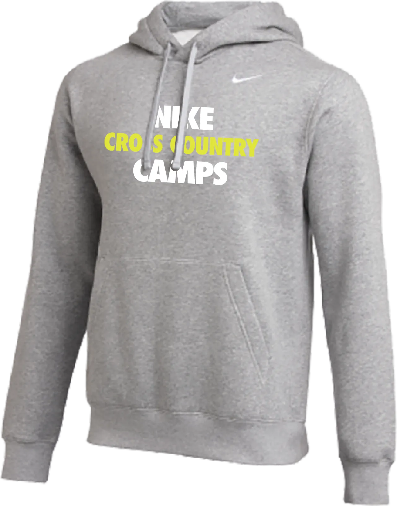 Nike Cross Country Camps Club Fleece Pullover Hoodie - Heather Grey