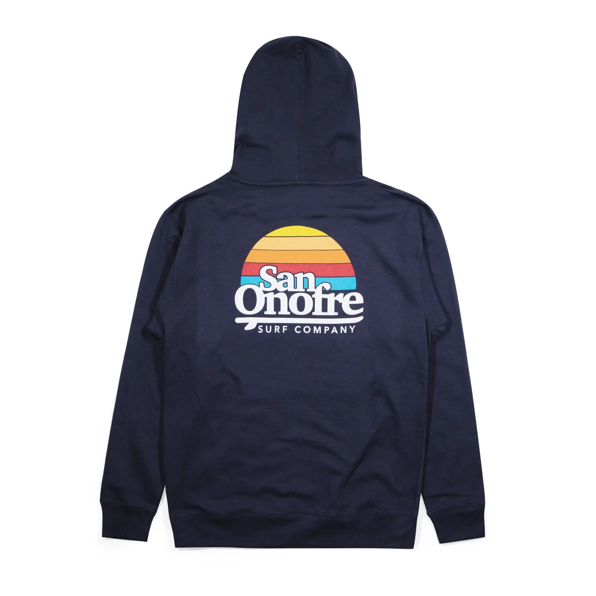 OLD SCHOOL SUN HOODIE NAVY