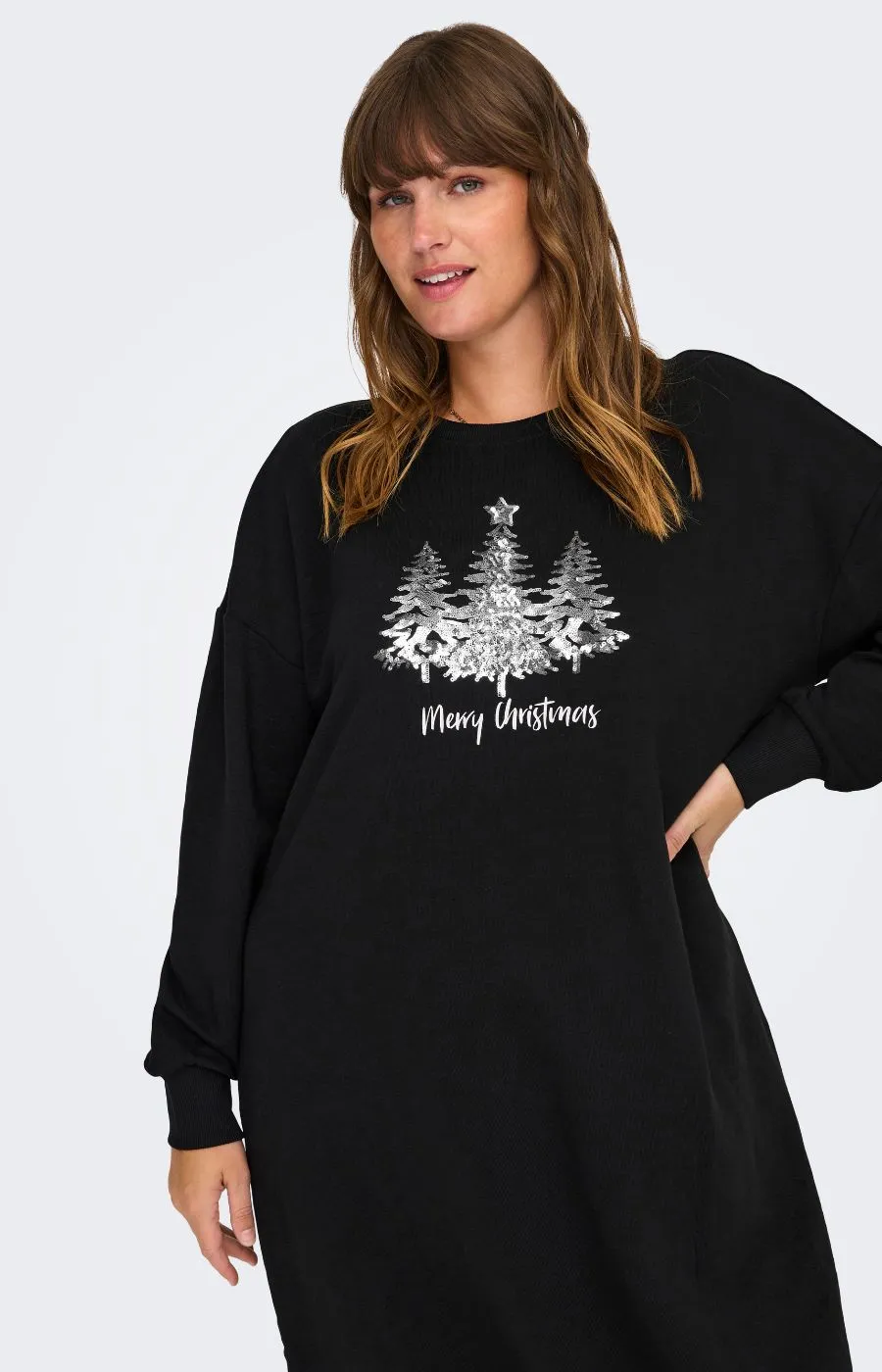 Only Carmakoma X-Mas Dress with Silver Trees