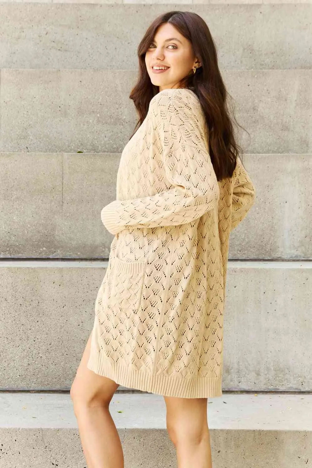 Open Front Sweater Cardigan