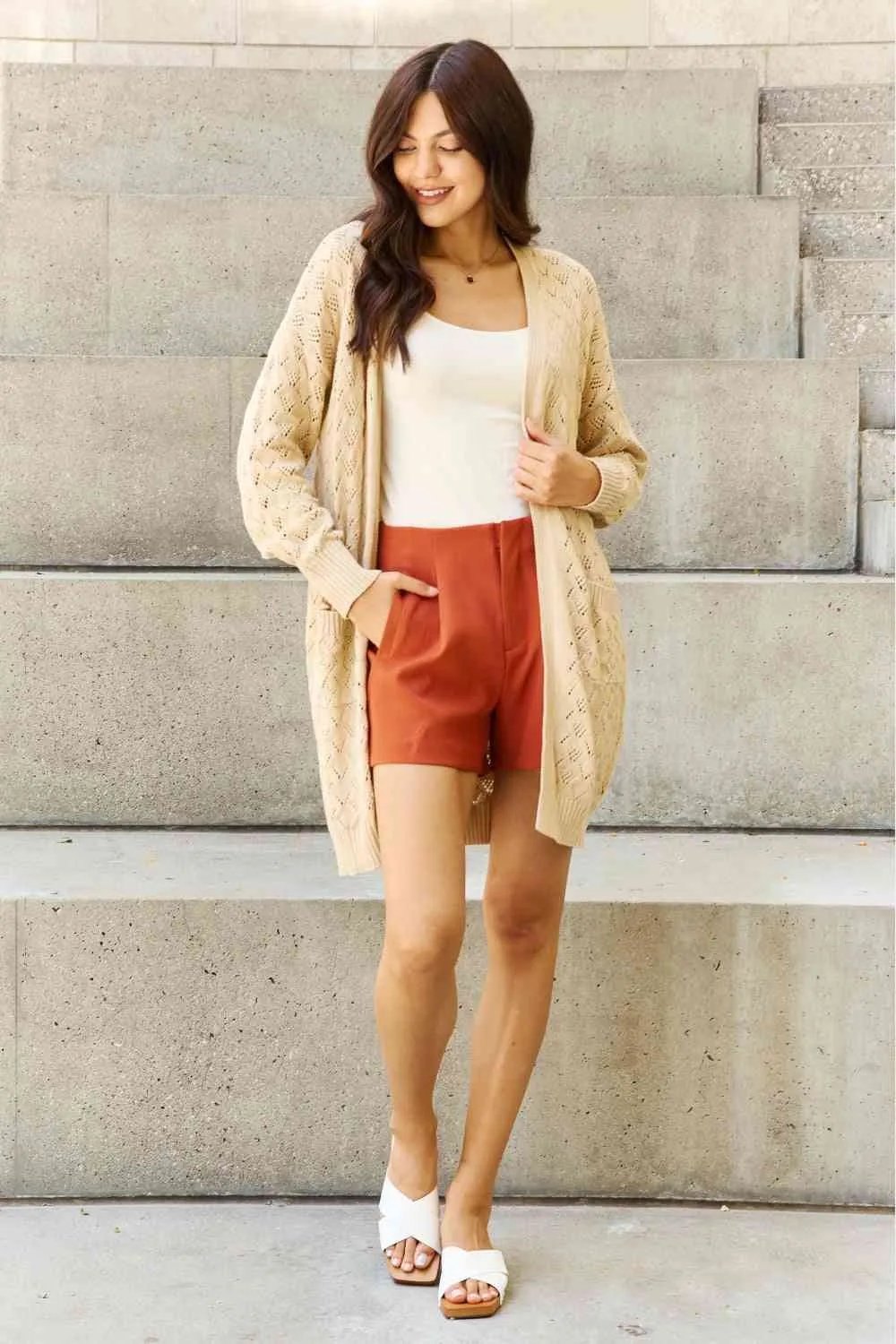 Open Front Sweater Cardigan