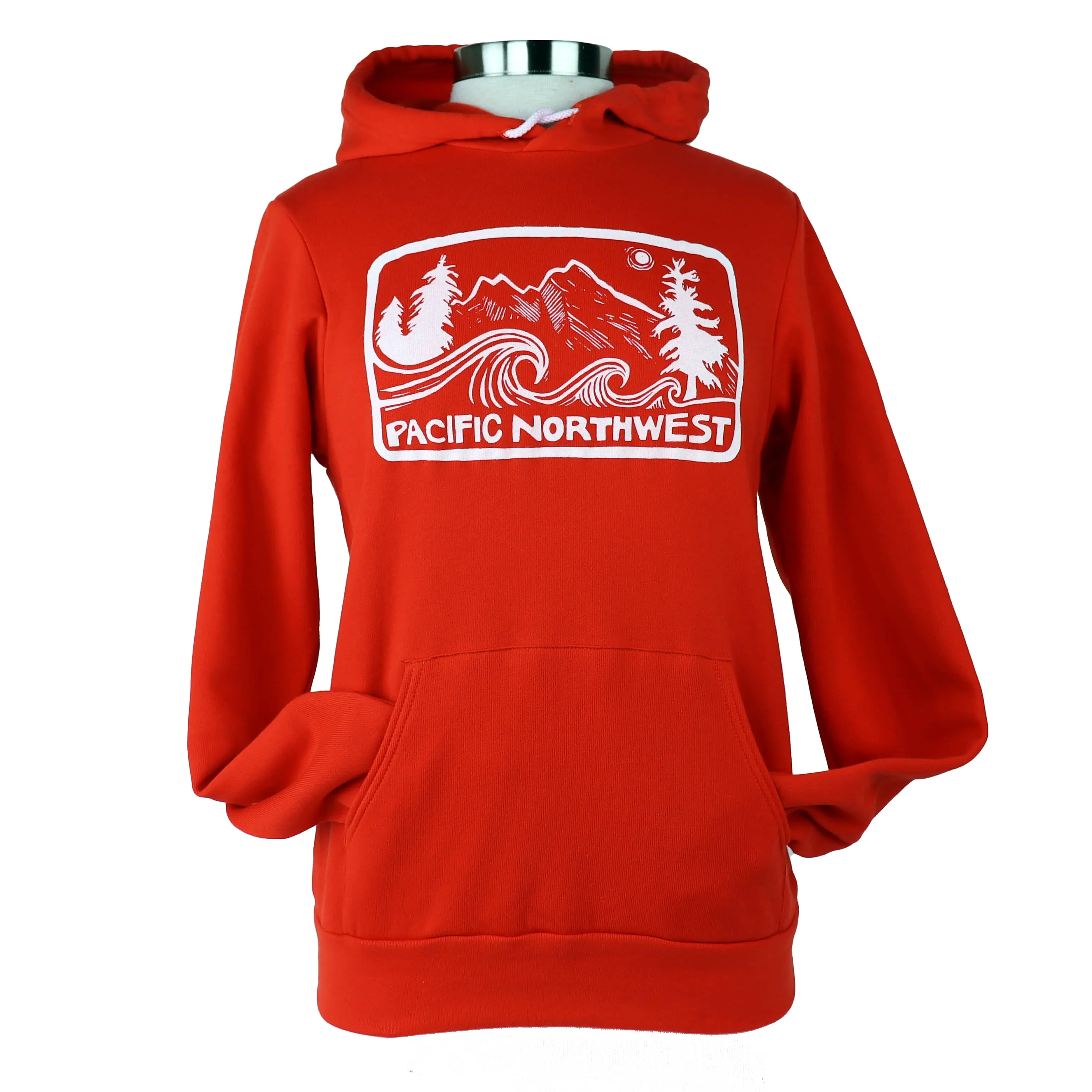 Pacific Northwest Vol. 2 Unisex Pullover Hoodie in Poppy Red