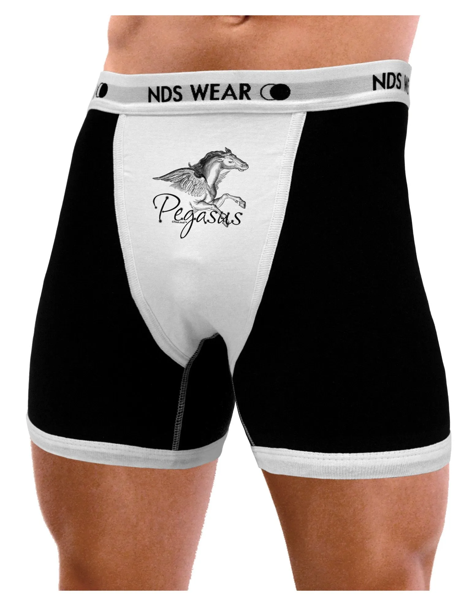 Pegasus Illustration Mens Boxer Brief Underwear