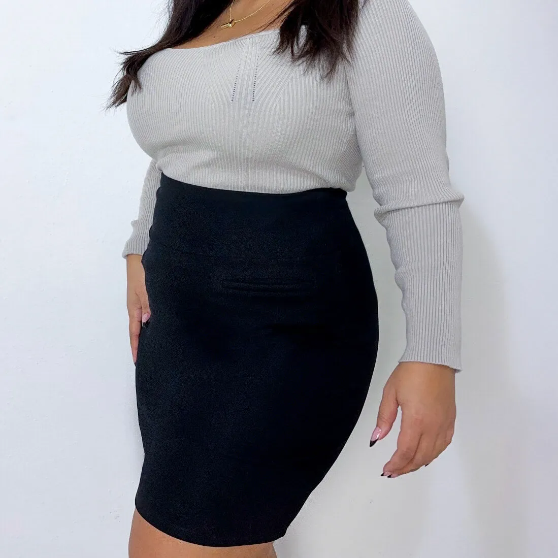 Pencil Skirt - Black (V2)