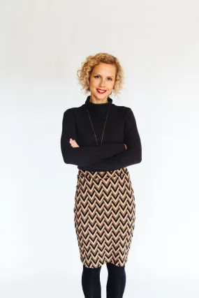 Perfect Pencil Skirt // Geo Stripes