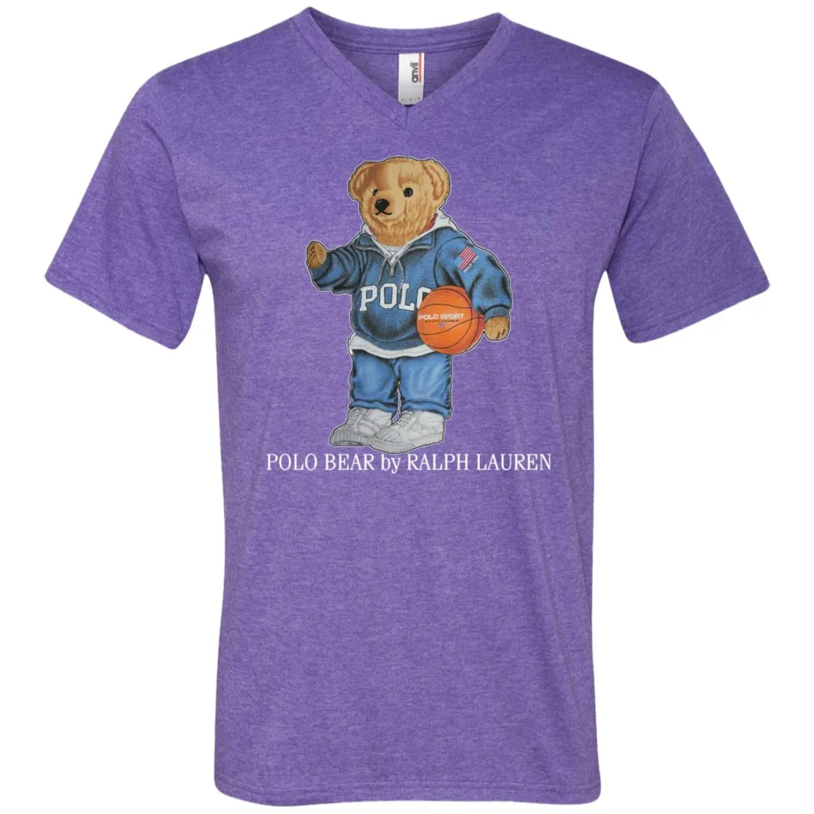 Polo Bear Ralph Lauren Men V-Neck T-Shirt