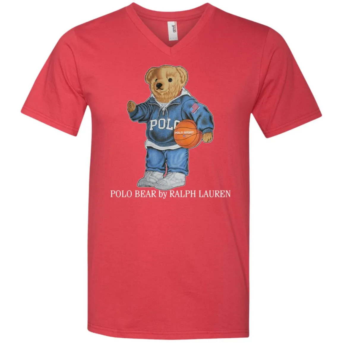 Polo Bear Ralph Lauren Men V-Neck T-Shirt