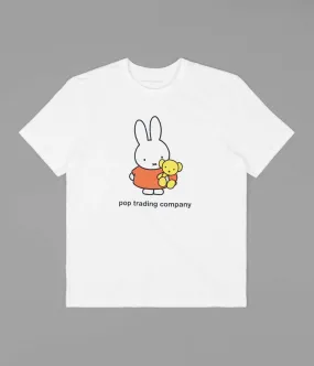 Pop Trading Company Miffy Bear T-Shirt - White