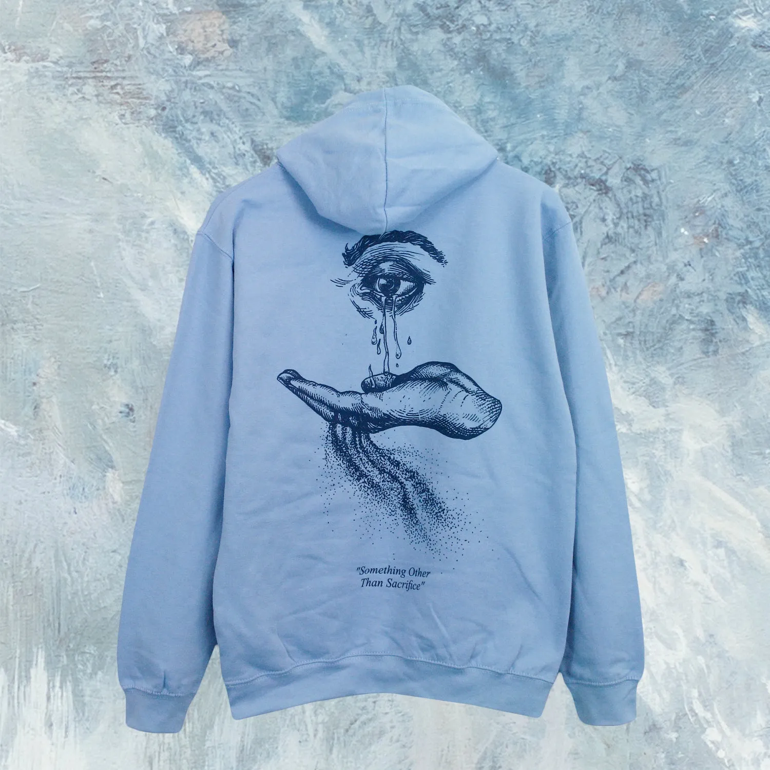 Poured In Hand Sky Blue Pullover