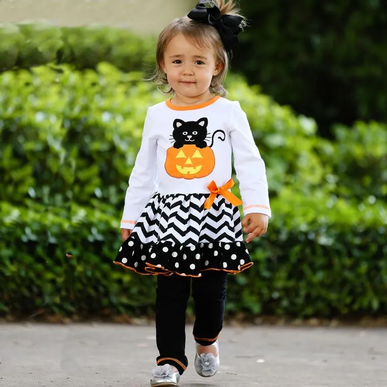 Pumpkin & Kitten Dress Outfit