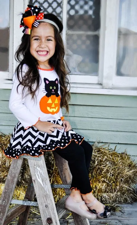 Pumpkin & Kitten Dress Outfit