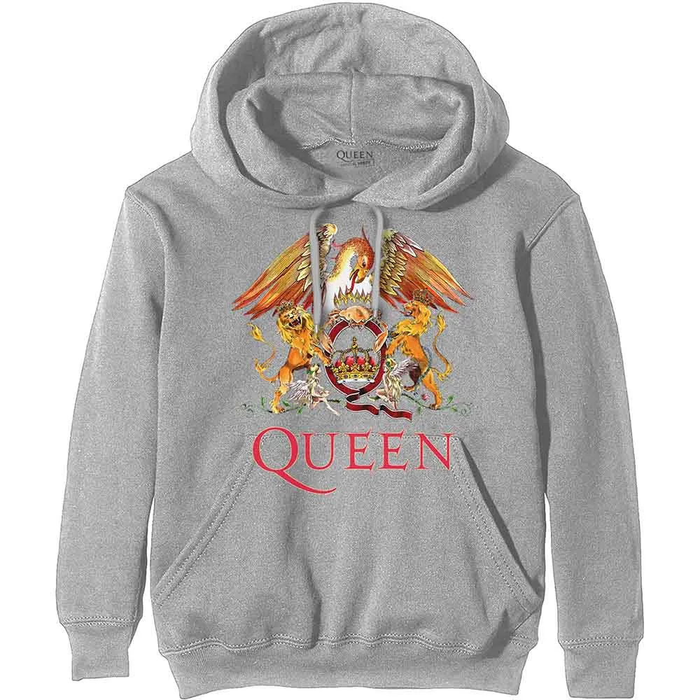 Queen Unisex Pullover Hoodie - Classic Crest