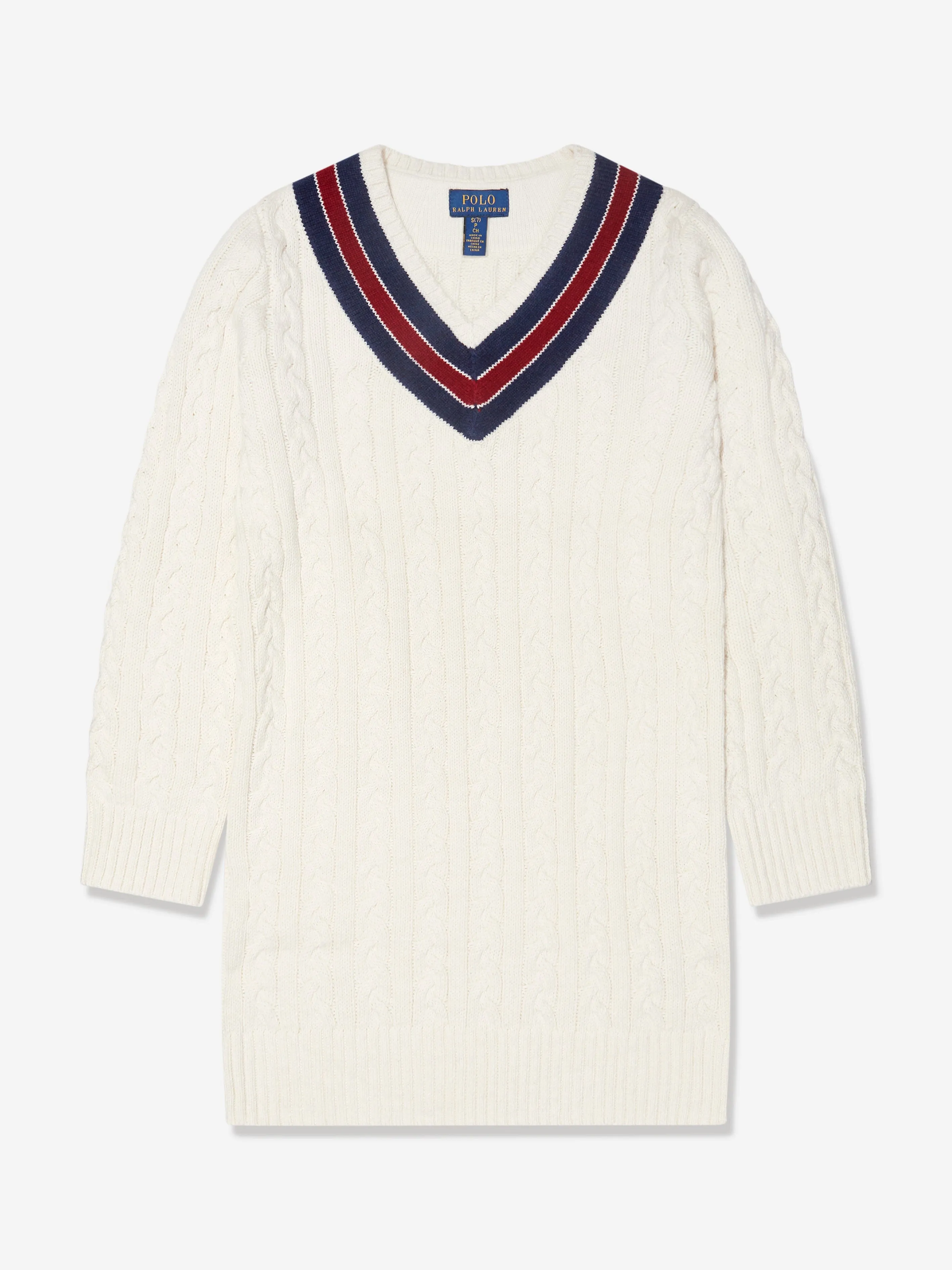 Ralph Lauren Girls Cricket Dress in Ivory