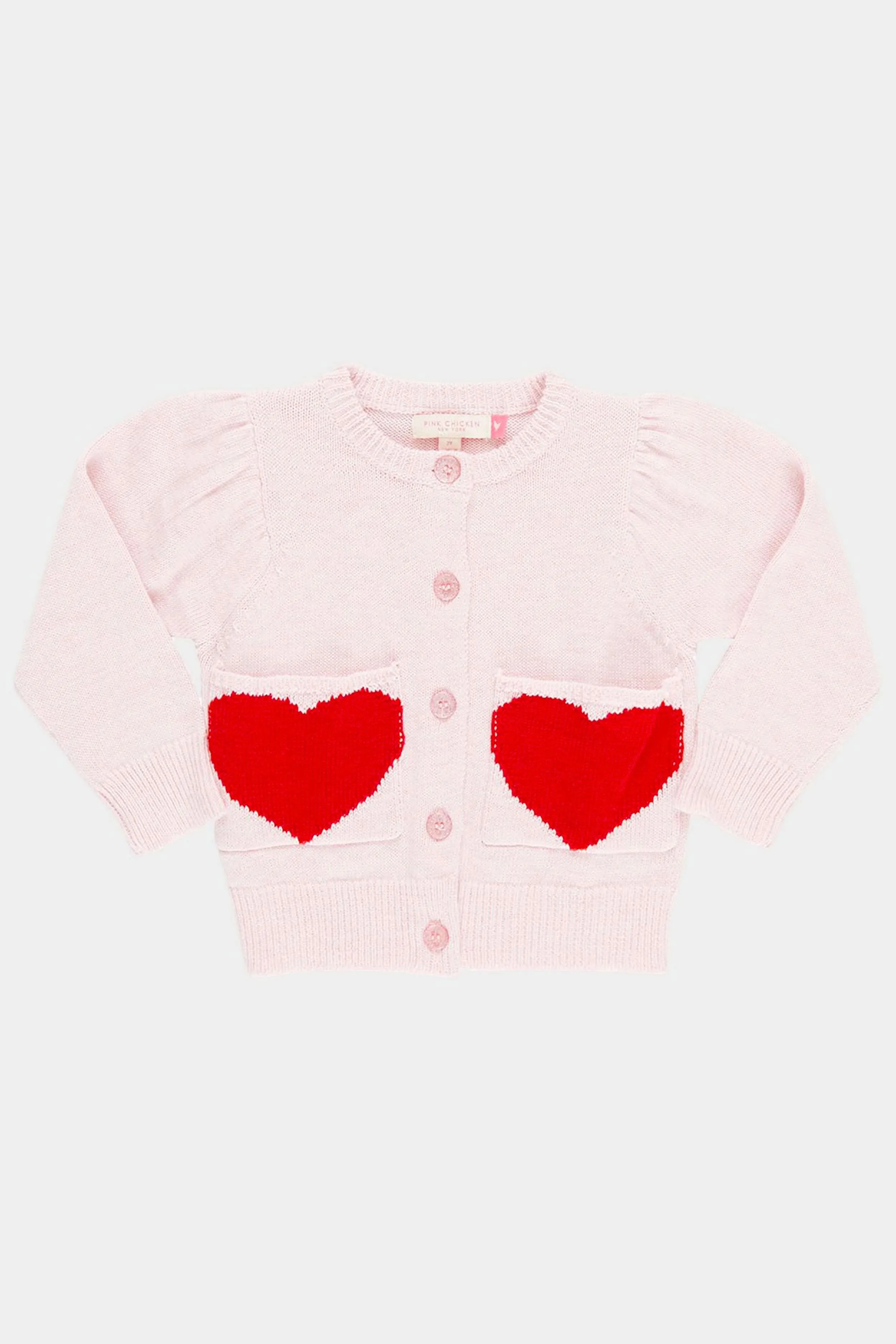 Red Hearts Pocket Sweater