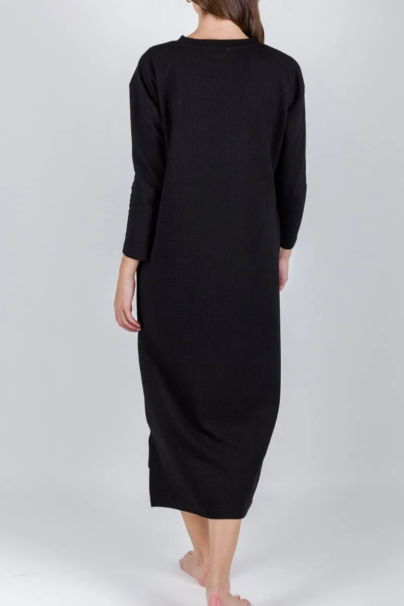 REESE DRESS LONG SLEEVE (BLACK)