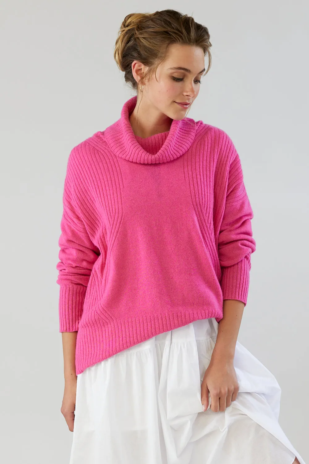 Ribbed Roll Neck Sweater - Last Chance