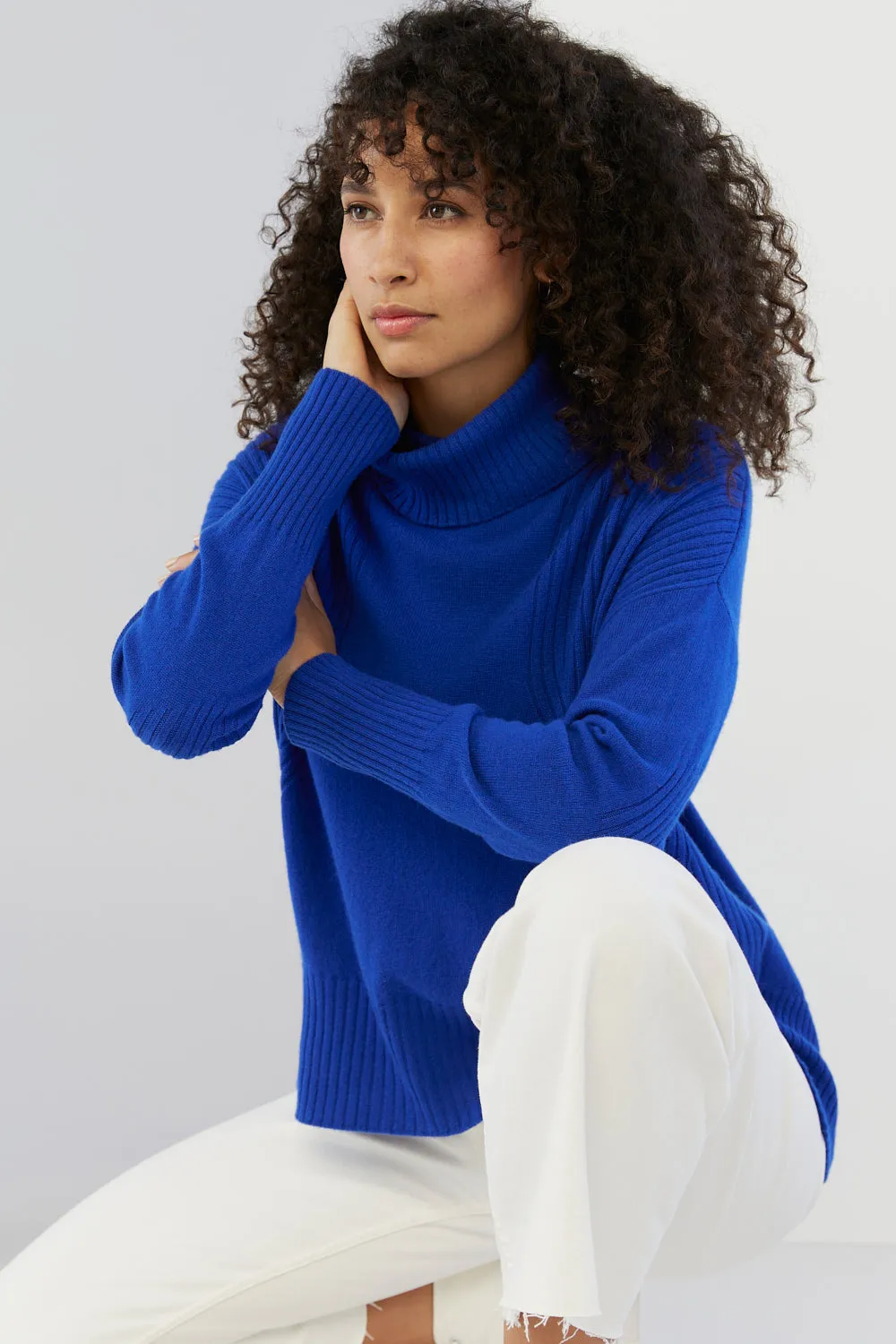 Ribbed Roll Neck Sweater - Last Chance