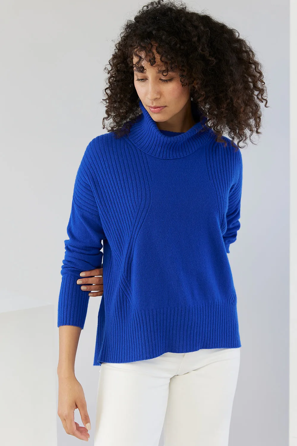 Ribbed Roll Neck Sweater - Last Chance