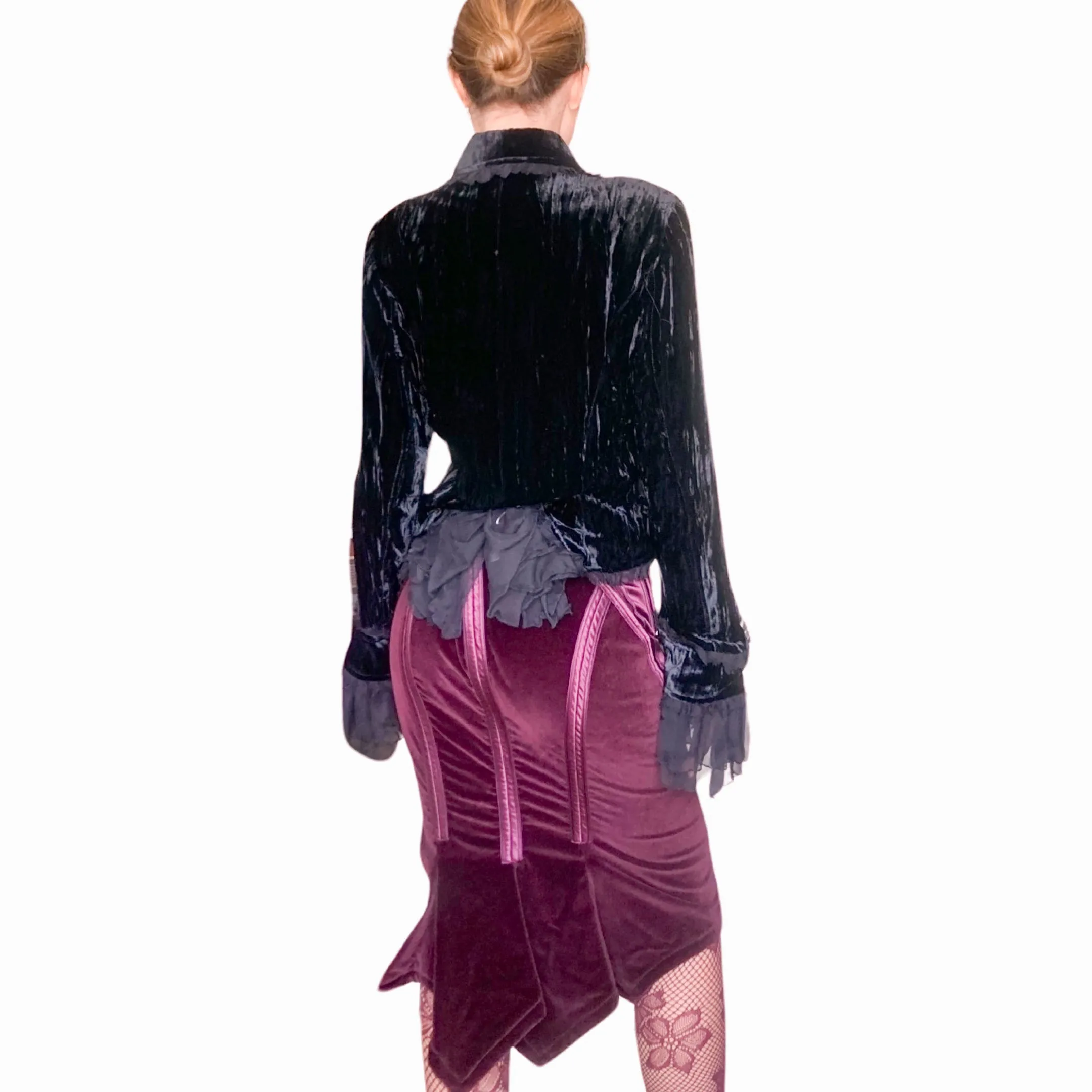 Roberto Cavalli F/W 2004 Velvet Corset skirt