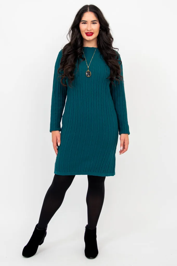 Rowan Dress, Teal, Cotton