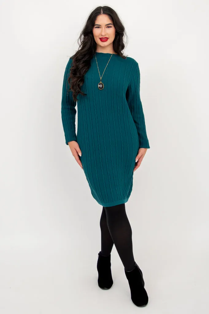 Rowan Dress, Teal, Cotton