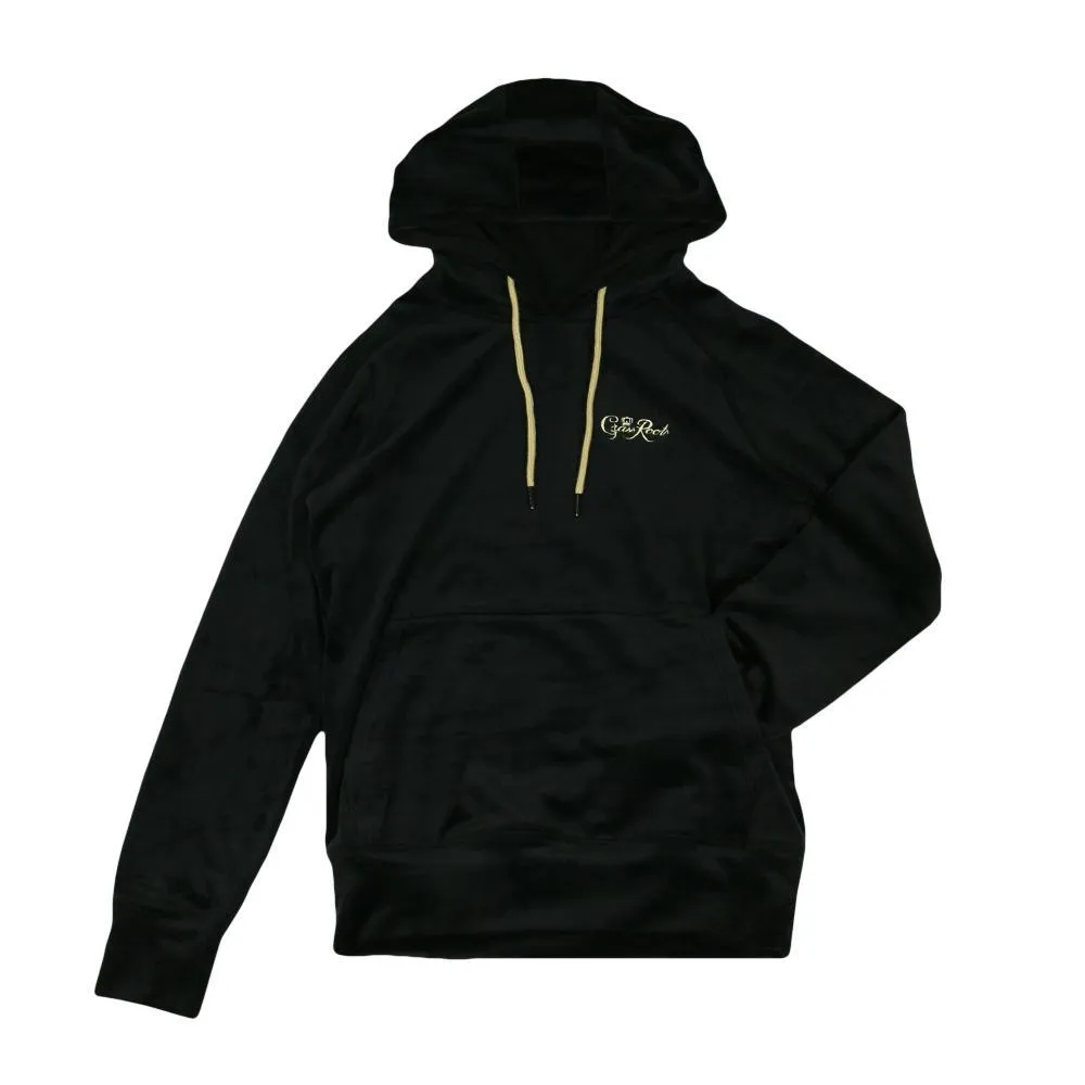 Royal Roots Velour Womens Black Pullover Hoodie