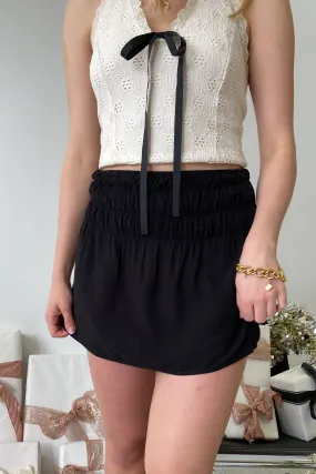 Ruched Mini Skirt