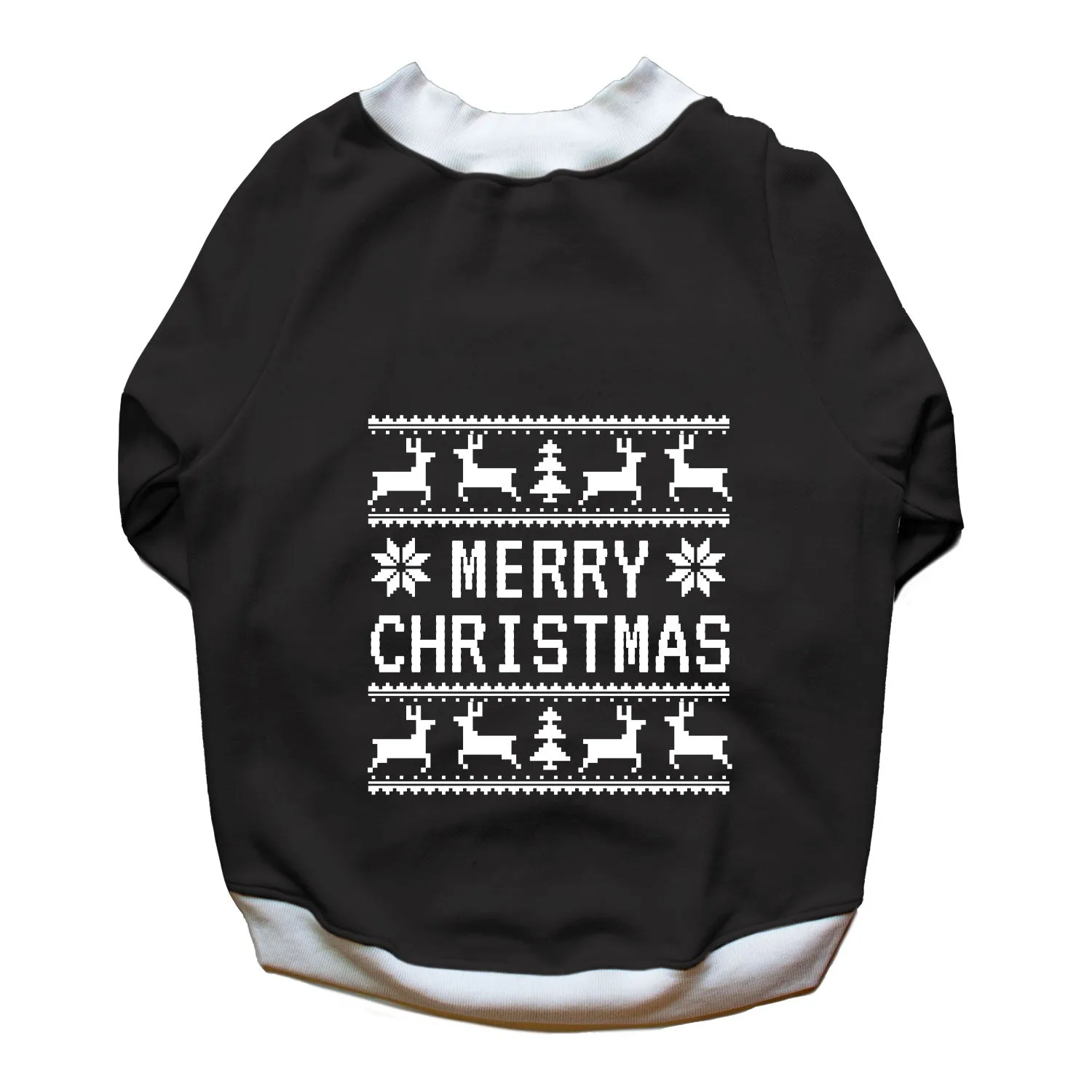 Ruse 'Basics' "Christmas Ugly Sweater Print" Printed Crew Neck Full Sleeve Sweatshirt For Dogs