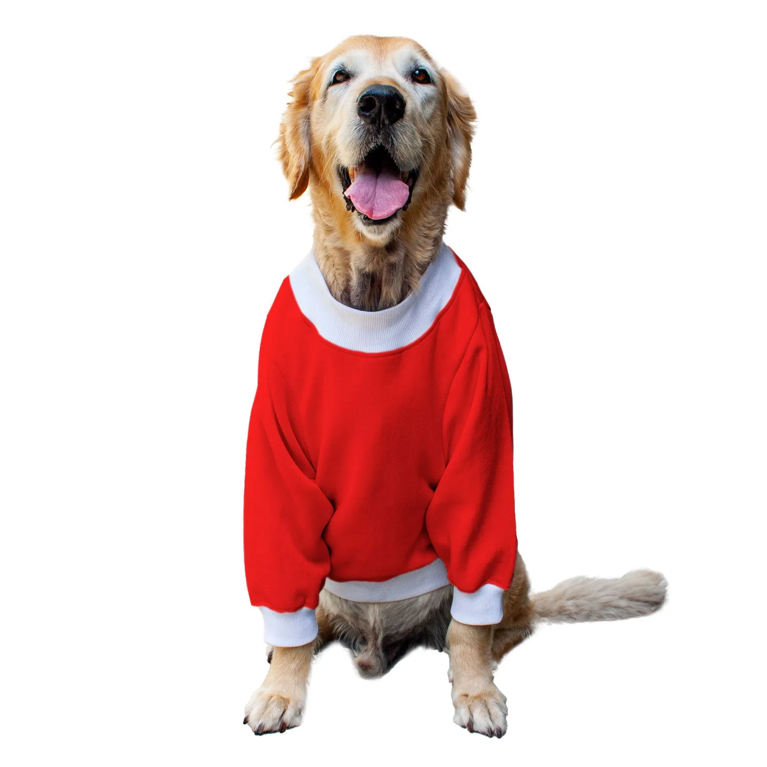 Ruse 'Basics' "Christmas Ugly Sweater Print" Printed Crew Neck Full Sleeve Sweatshirt For Dogs