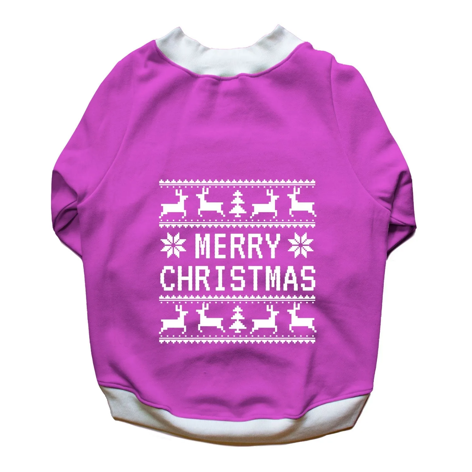 Ruse 'Basics' "Christmas Ugly Sweater Print" Printed Crew Neck Full Sleeve Sweatshirt For Dogs