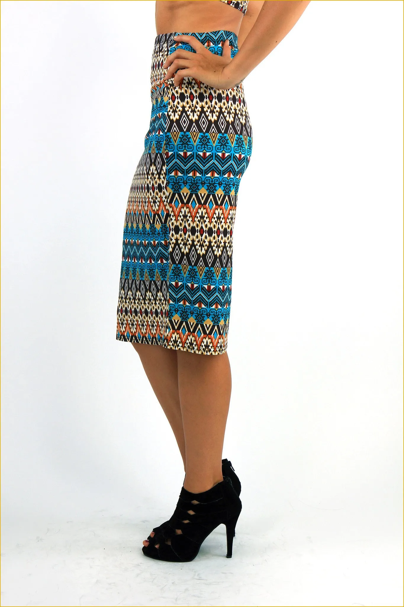 Science Midi Skirt