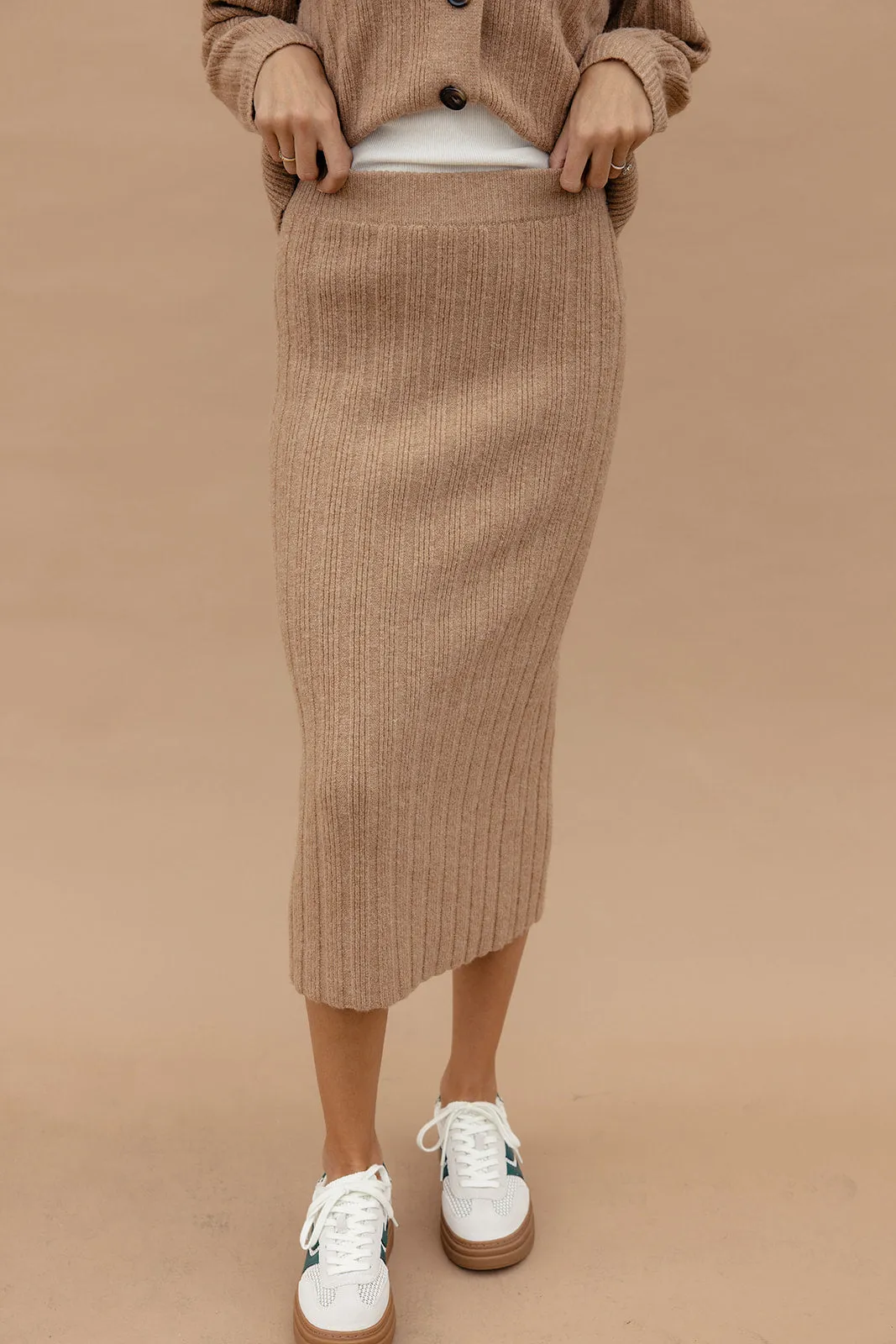 Shining Light Sweater Midi Skirt